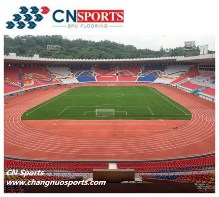 SPU Self Knot High Wear Resistant Rubber Running Track Anti Spike